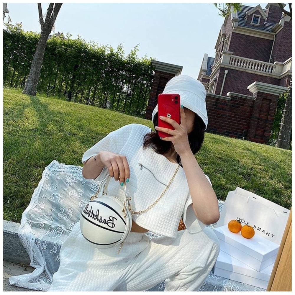 Sheer Beauté Bags Basketball Shaped PU